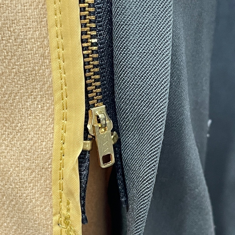 Jones New York Belted Trench Coat Vintage 1990s Made in the USA 100% Wool Lined - Picture 10 of 11